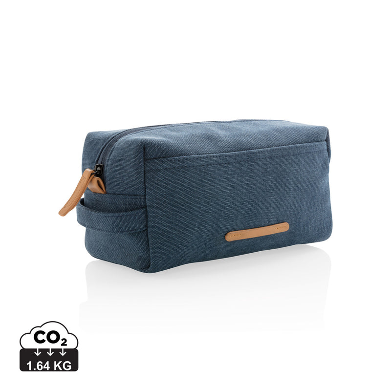 Load image into Gallery viewer, Canvas toiletry bag PVC free - Custom Wood Designs
