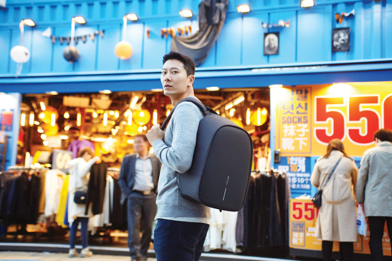 Load image into Gallery viewer, Bobby Hero Regular, Anti-theft backpack - Custom Wood Designs
