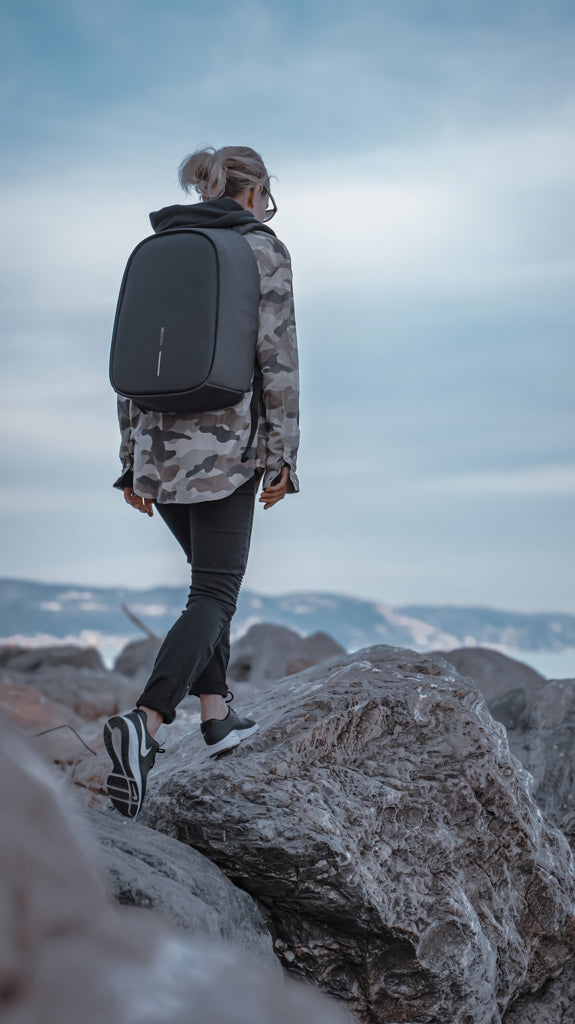 Load image into Gallery viewer, Bobby Hero Regular, Anti-theft backpack - Custom Wood Designs
