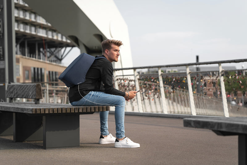 Load image into Gallery viewer, Bobby Hero Regular, Anti-theft backpack - Custom Wood Designs
