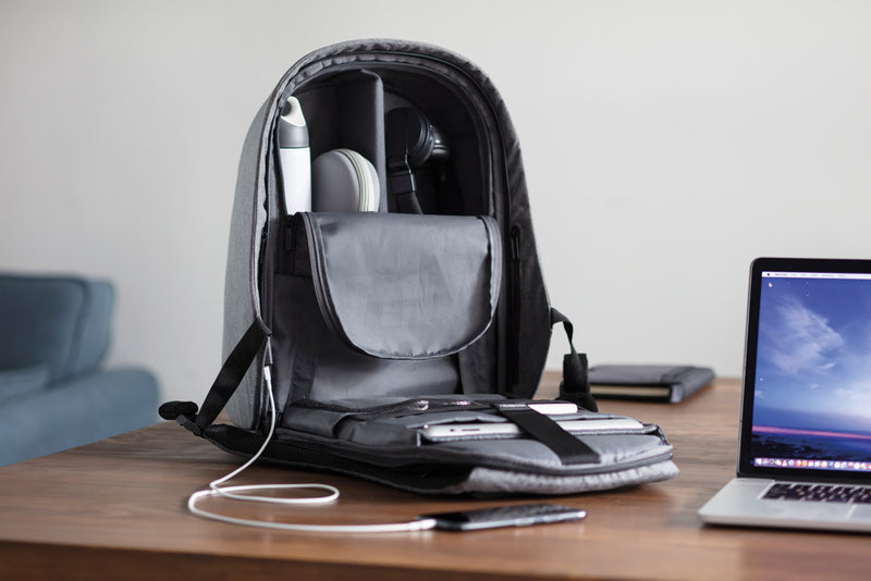 Load image into Gallery viewer, Bobby Hero XL, Anti-theft backpack - Custom Wood Designs
