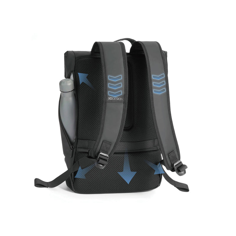 Load image into Gallery viewer, Urban Water Resistant Flap-top Backpack - Custom Wood Designs
