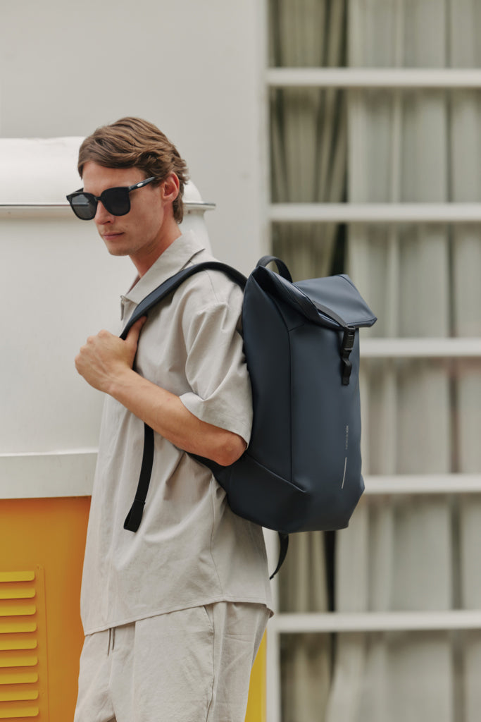Load image into Gallery viewer, Urban Water Resistant Flap-top Backpack - Custom Wood Designs
