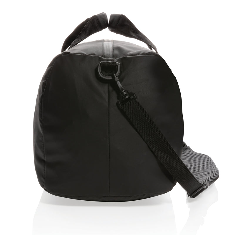 Load image into Gallery viewer, Fashion black weekend bag PVC free - Custom Wood Designs
