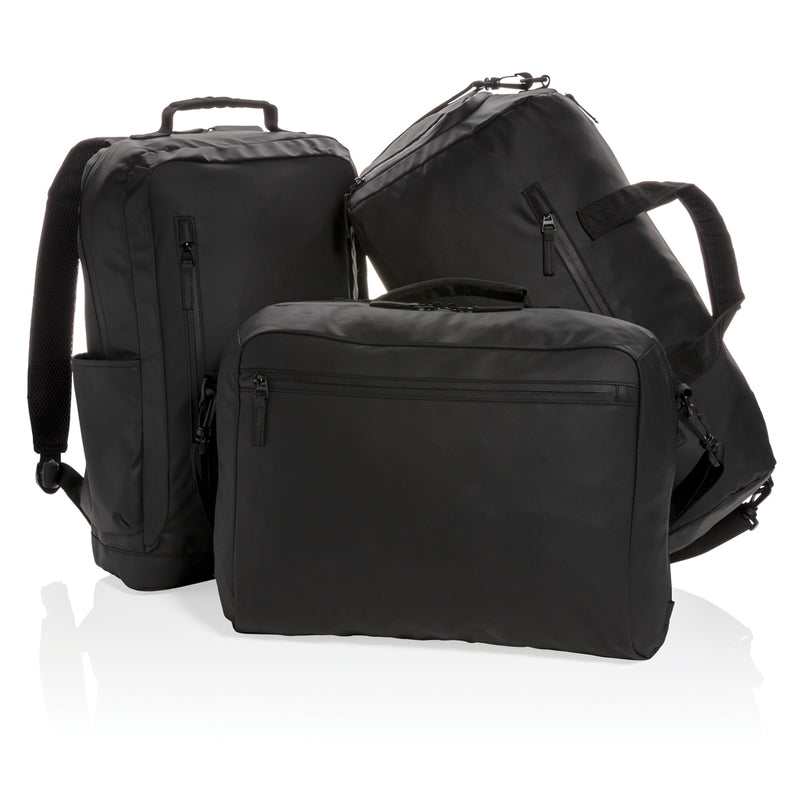 Load image into Gallery viewer, Fashion black weekend bag PVC free - Custom Wood Designs
