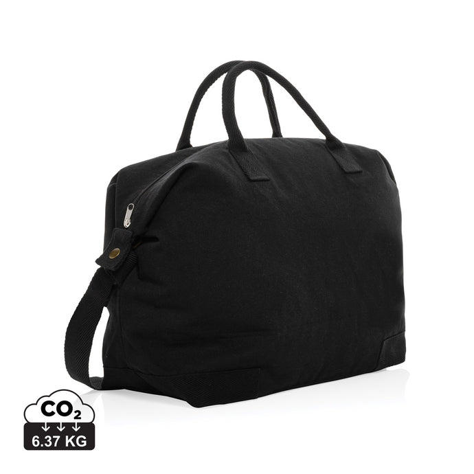 500 gsm recycled canvas deluxe weekend bag - Custom Wood Designs