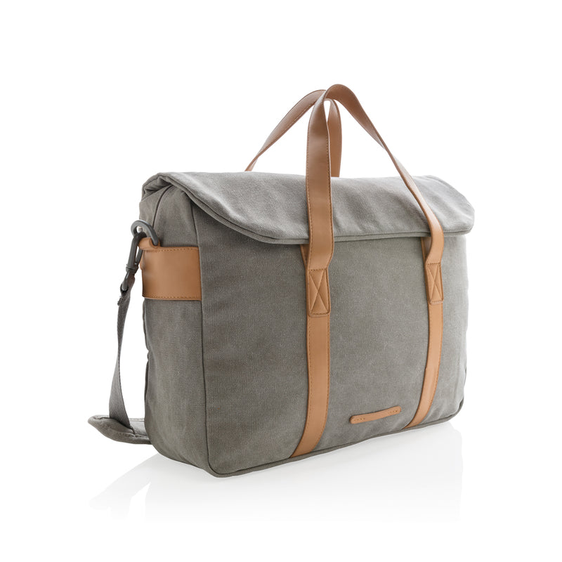 Load image into Gallery viewer, Canvas laptop bag PVC free - Custom Wood Designs
