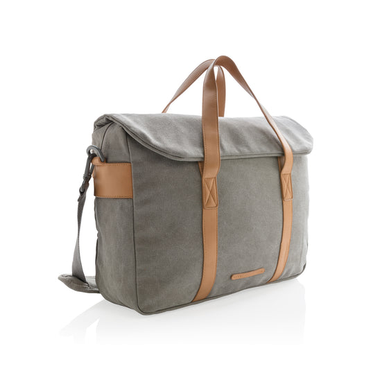 Canvas laptop bag PVC free - Custom Wood Designs