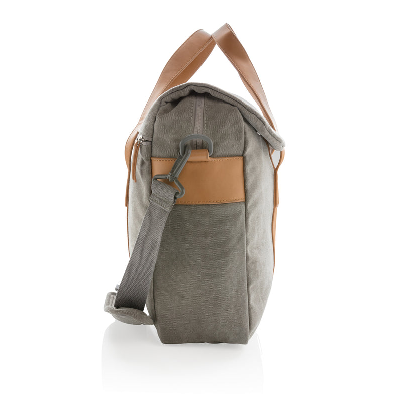 Load image into Gallery viewer, Canvas laptop bag PVC free - Custom Wood Designs
