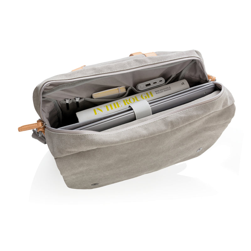 Load image into Gallery viewer, Canvas laptop bag PVC free - Custom Wood Designs
