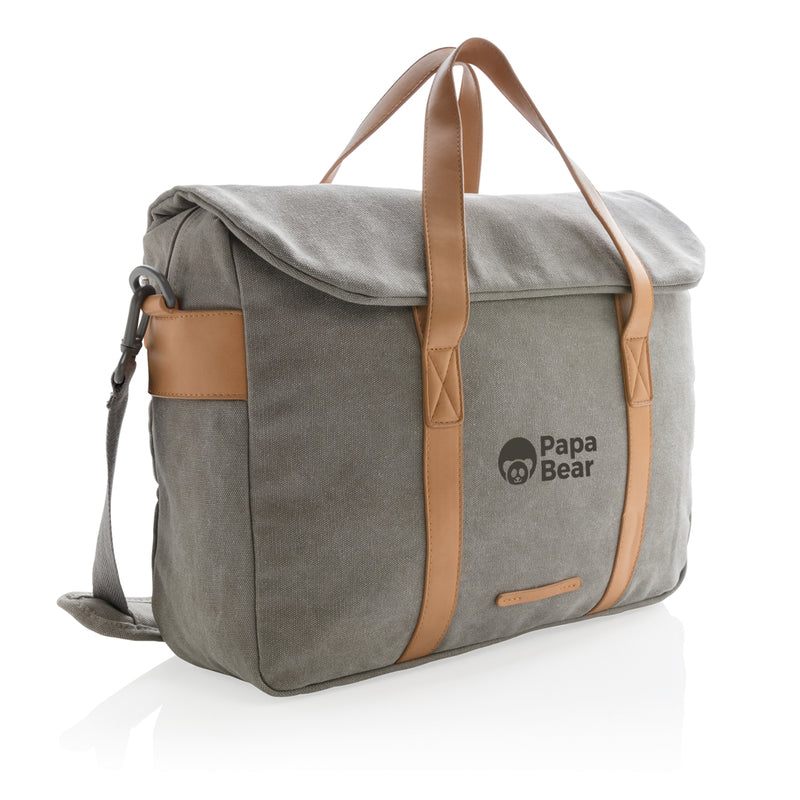 Load image into Gallery viewer, Canvas laptop bag PVC free - Custom Wood Designs
