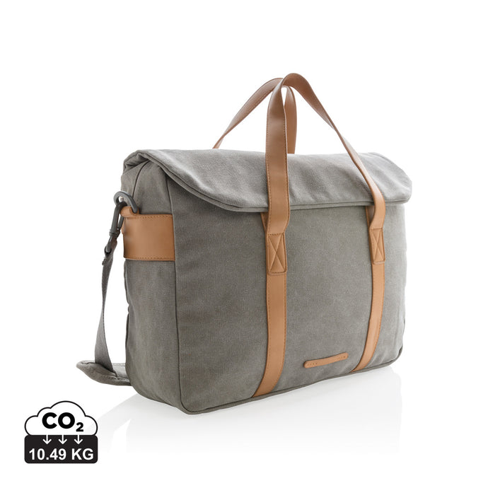 Canvas laptop bag PVC free - Custom Wood Designs