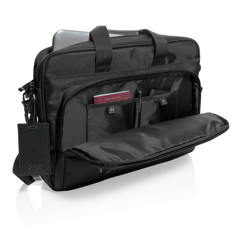 Load image into Gallery viewer, RFID 15.6&quot; Laptop Bag - Custom Wood Designs
