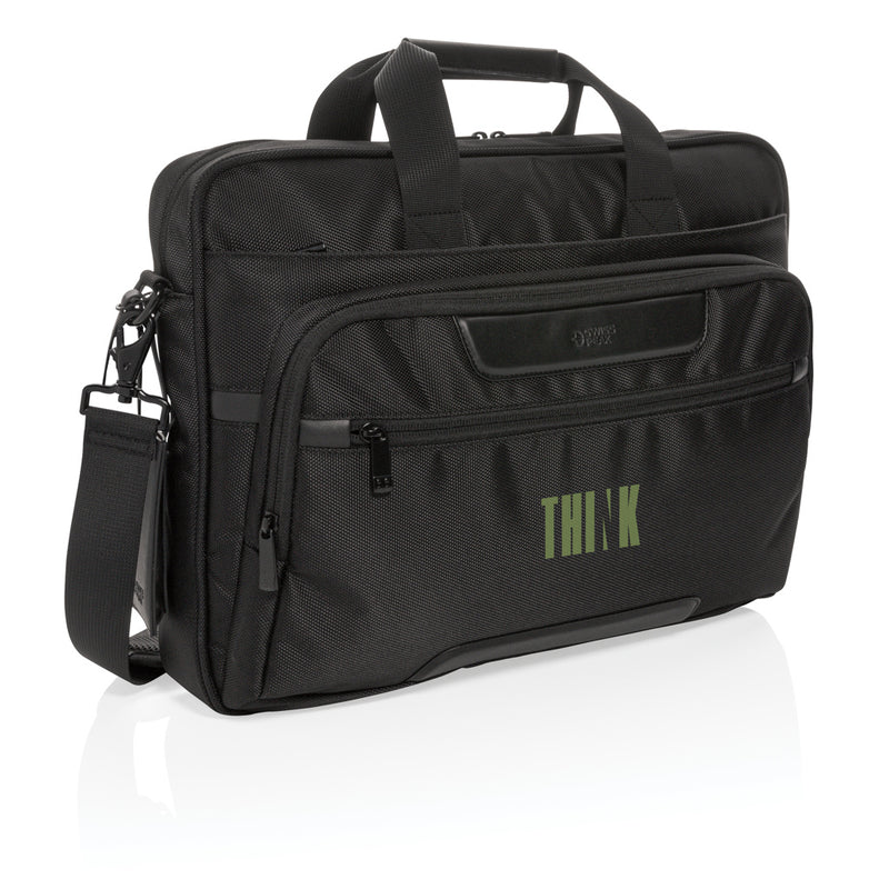 Load image into Gallery viewer, RFID 15.6&quot; Laptop Bag - Custom Wood Designs
