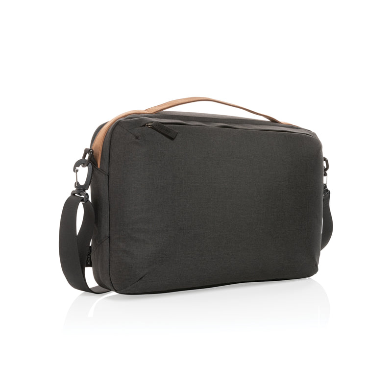 Load image into Gallery viewer, Impact AWARE™ 300D two tone deluxe 15.6&quot; laptop bag - Custom Wood Designs
