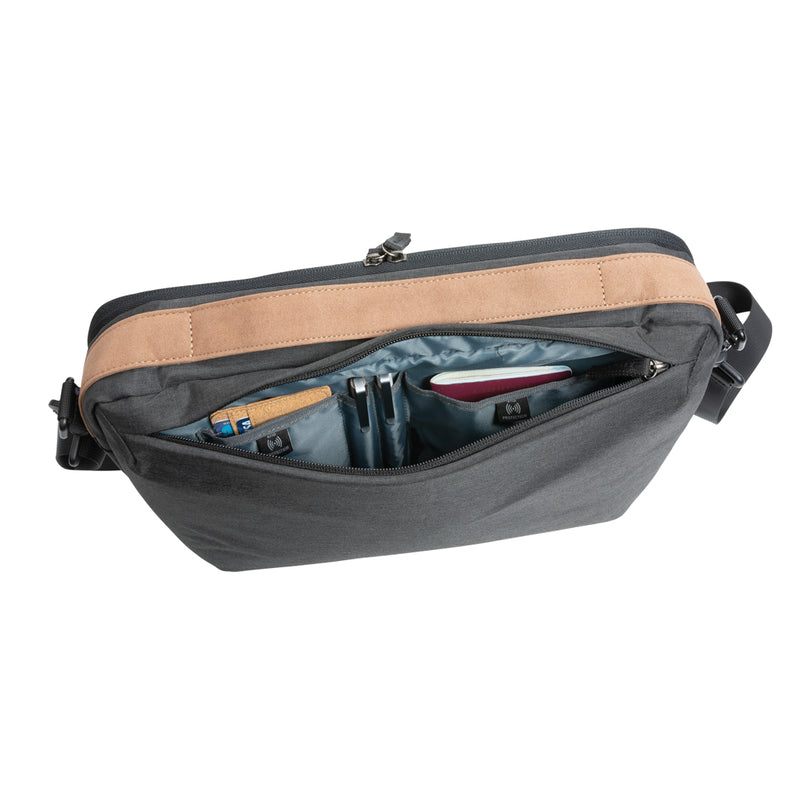Load image into Gallery viewer, Impact AWARE™ 300D two tone deluxe 15.6&quot; laptop bag - Custom Wood Designs
