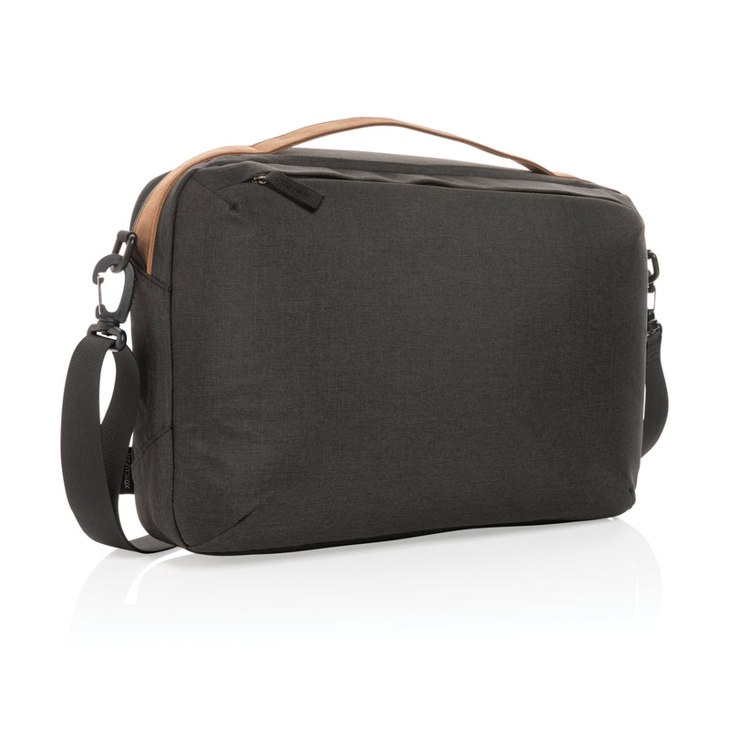 Load image into Gallery viewer, Impact AWARE™ 300D two tone deluxe 15.6&quot; laptop bag - Custom Wood Designs
