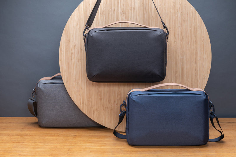 Load image into Gallery viewer, Impact AWARE™ 300D two tone deluxe 15.6&quot; laptop bag - Custom Wood Designs
