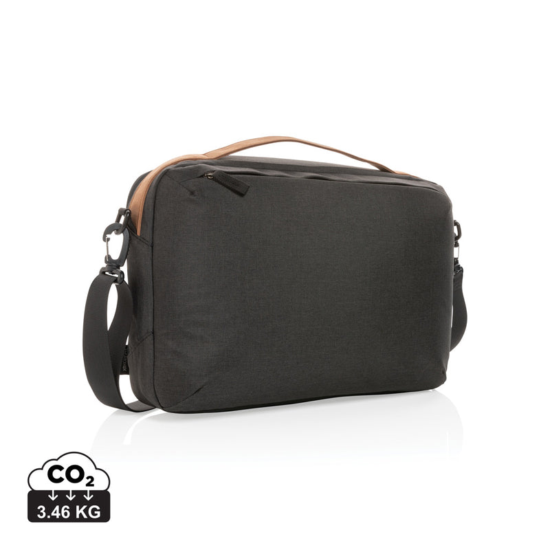 Load image into Gallery viewer, Impact AWARE™ 300D two tone deluxe 15.6&quot; laptop bag - Custom Wood Designs
