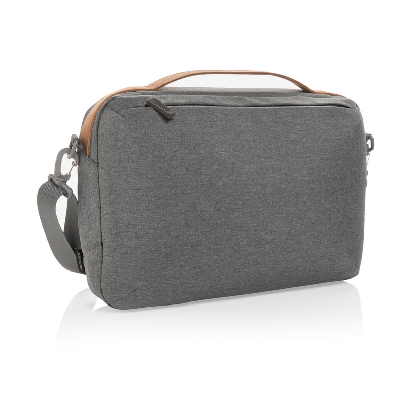 Load image into Gallery viewer, Impact AWARE™ 300D two tone deluxe 15.6&quot; laptop bag - Custom Wood Designs
