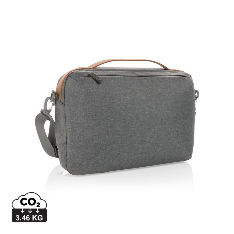 Load image into Gallery viewer, Impact AWARE™ 300D two tone deluxe 15.6&quot; laptop bag - Custom Wood Designs
