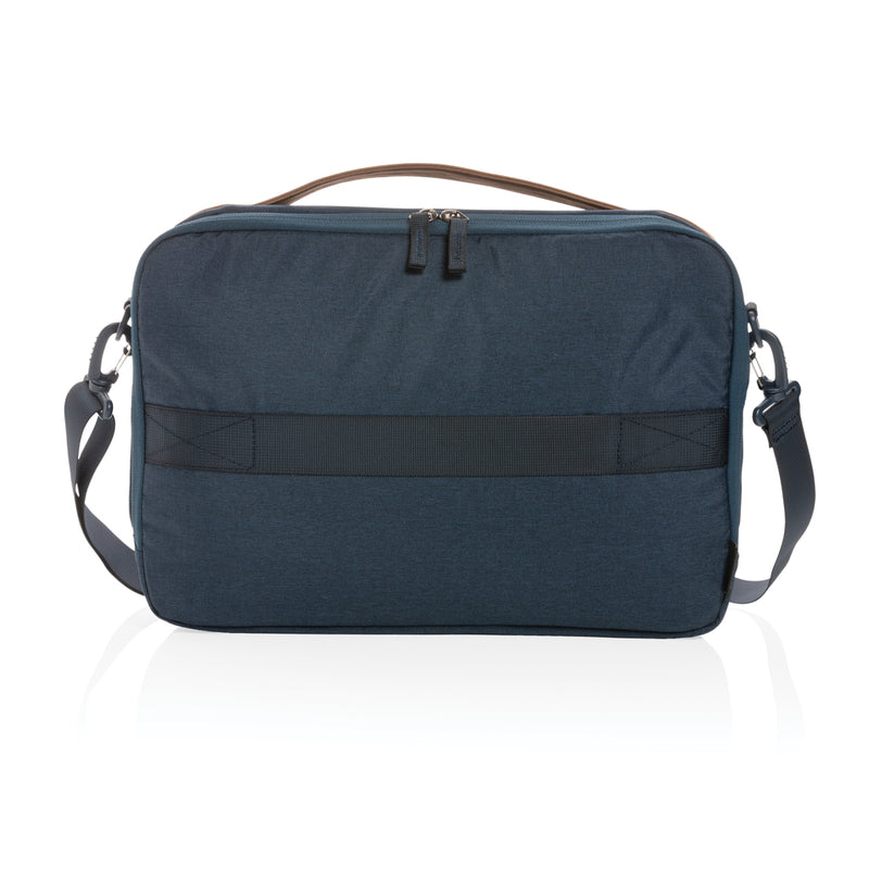 Load image into Gallery viewer, Impact AWARE™ 300D two tone deluxe 15.6&quot; laptop bag - Custom Wood Designs
