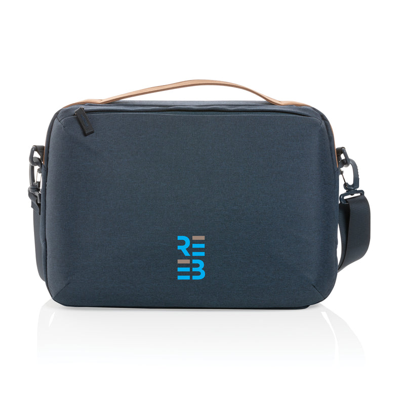 Load image into Gallery viewer, Impact AWARE™ 300D two tone deluxe 15.6&quot; laptop bag - Custom Wood Designs
