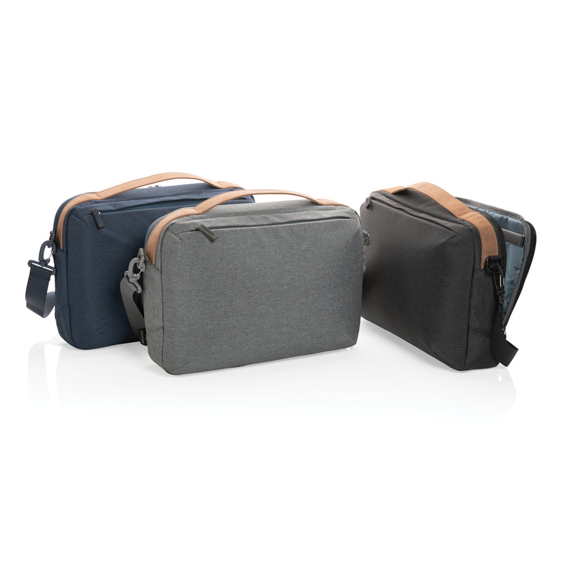 Load image into Gallery viewer, Impact AWARE™ 300D two tone deluxe 15.6&quot; laptop bag - Custom Wood Designs

