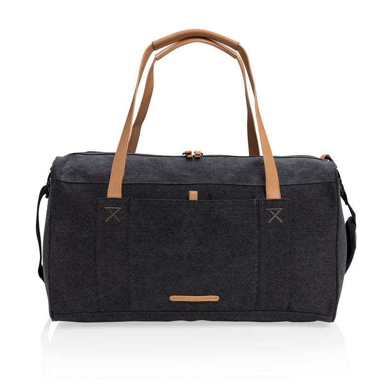 Load image into Gallery viewer, Canvas travel/weekend bag PVC free - Custom Wood Designs
