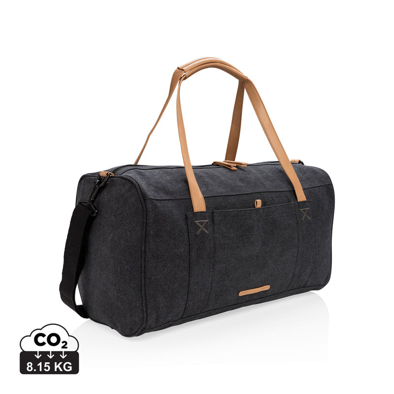 Load image into Gallery viewer, Canvas travel/weekend bag PVC free - Custom Wood Designs
