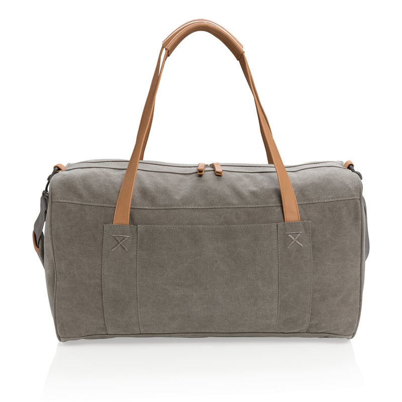 Load image into Gallery viewer, Canvas travel/weekend bag PVC free - Custom Wood Designs

