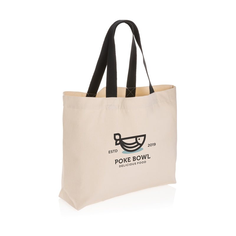 Load image into Gallery viewer, 240 gsm r canvas large tote undyed - Custom Wood Designs
