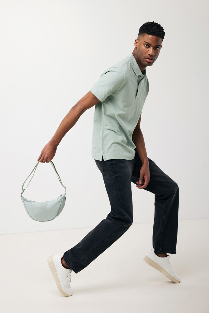 Load image into Gallery viewer, Crescent AWARE™ RPET half moon sling bag - Custom Wood Designs
