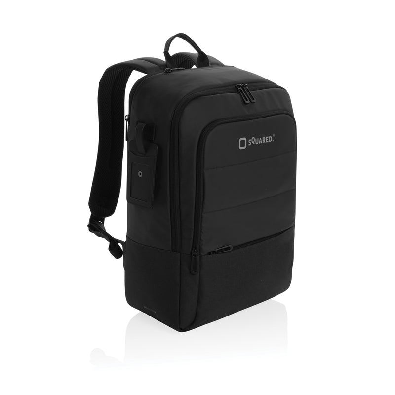 Load image into Gallery viewer, RPET 15.6 inch deluxe laptop backpack - Custom Wood Designs
