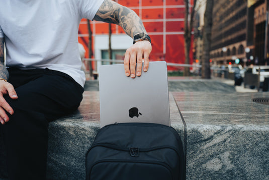 RPET 15.6 inch deluxe laptop backpack - Custom Wood Designs