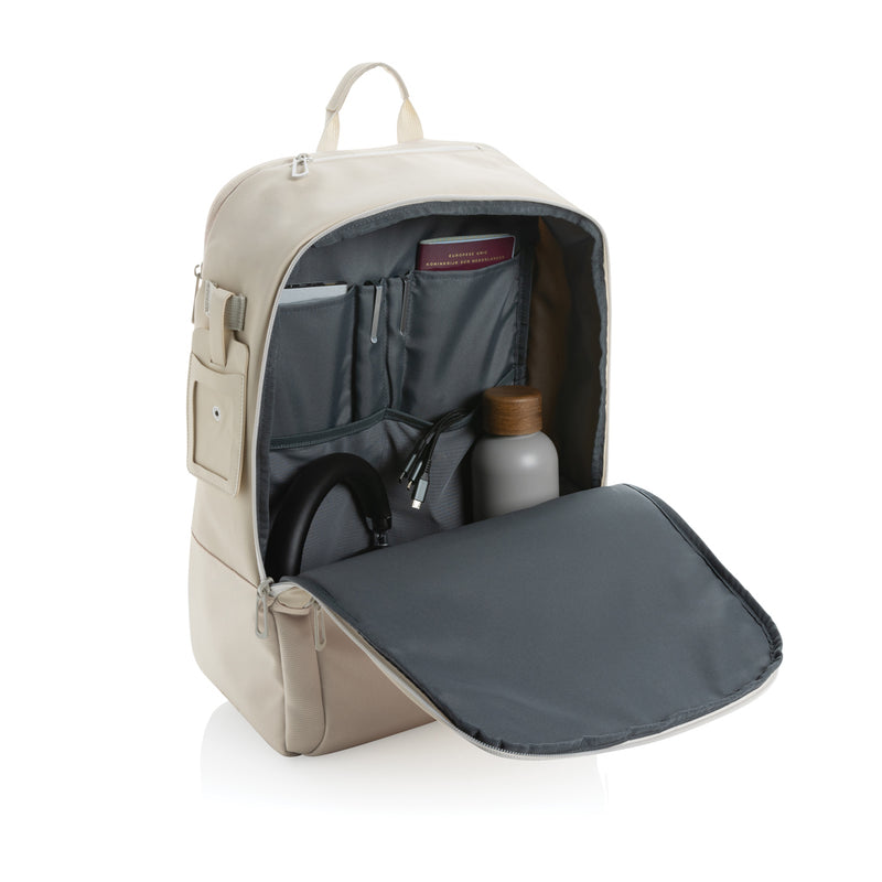 Load image into Gallery viewer, RPET 15.6 inch deluxe laptop backpack - Custom Wood Designs
