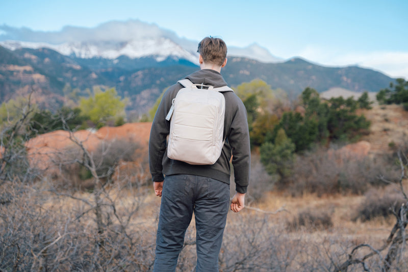 Load image into Gallery viewer, RPET 15.6 inch deluxe laptop backpack - Custom Wood Designs
