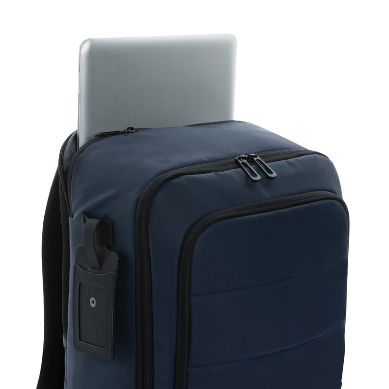 Load image into Gallery viewer, RPET 15.6 inch deluxe laptop backpack - Custom Wood Designs
