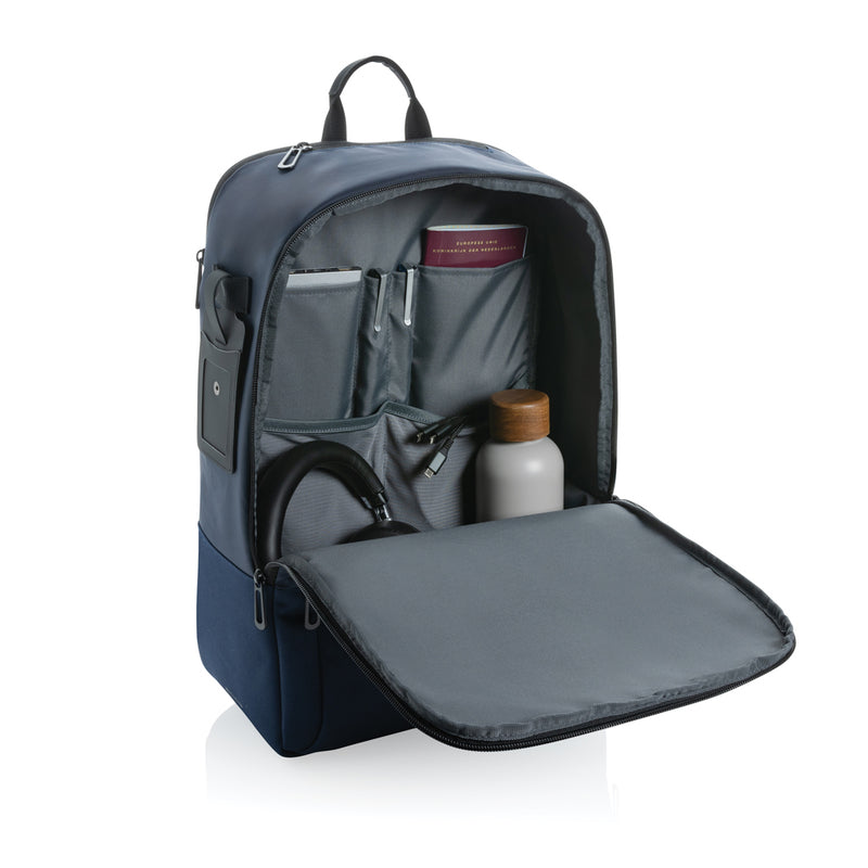 Load image into Gallery viewer, RPET 15.6 inch deluxe laptop backpack - Custom Wood Designs

