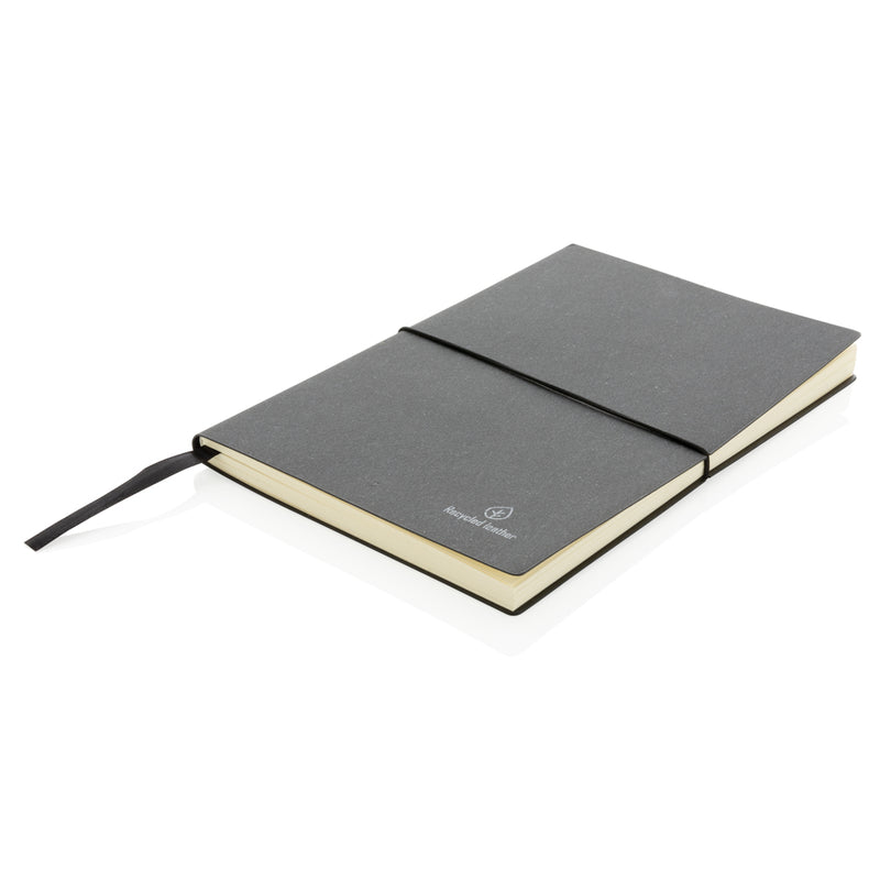 Load image into Gallery viewer, A5 GRS recycled leather notebook - Custom Wood Designs
