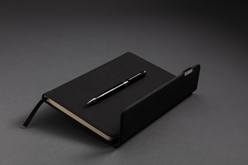 Load image into Gallery viewer, Swiss Peak deluxe A5 notebook and pen set - Custom Wood Designs
