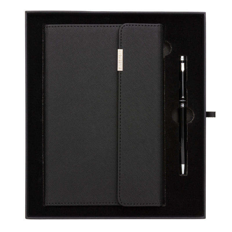 Load image into Gallery viewer, Swiss Peak deluxe A5 notebook and pen set - Custom Wood Designs
