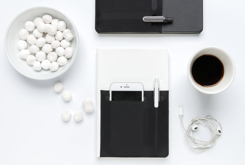 Load image into Gallery viewer, A5 Deluxe notebook with smart pockets - Custom Wood Designs
