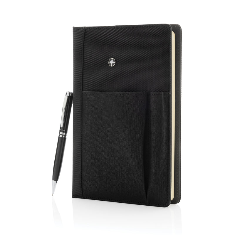 Load image into Gallery viewer, Refillable notebook and pen set - Custom Wood Designs
