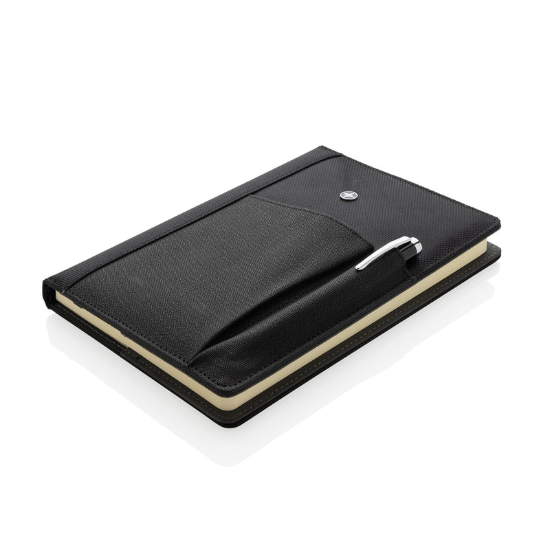 Load image into Gallery viewer, Refillable notebook and pen set - Custom Wood Designs
