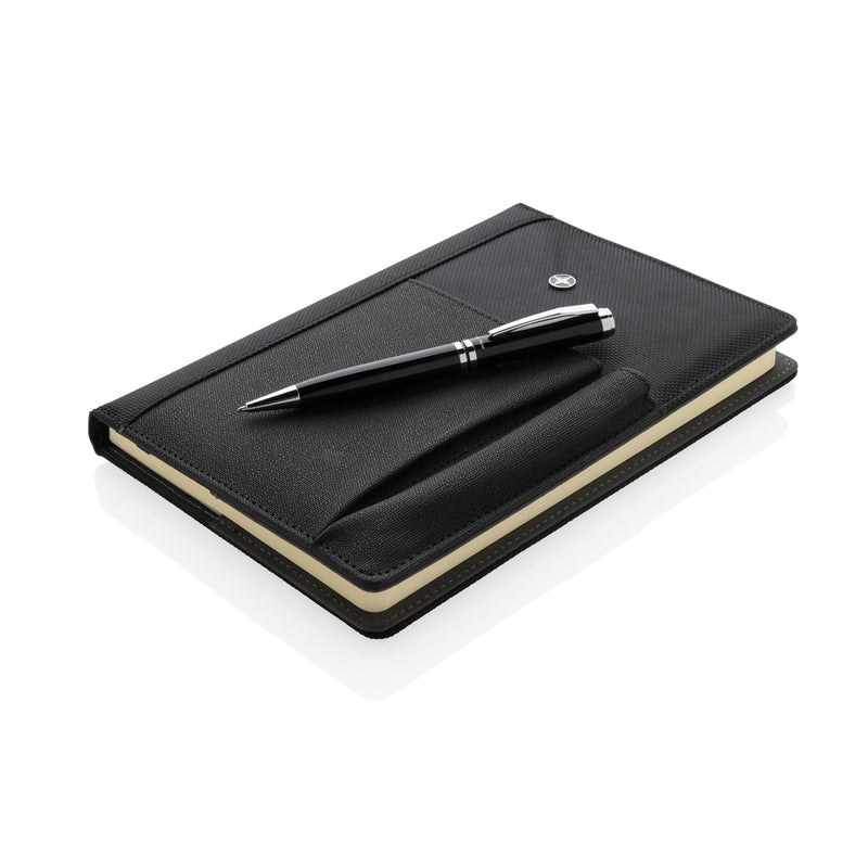 Load image into Gallery viewer, Refillable notebook and pen set - Custom Wood Designs
