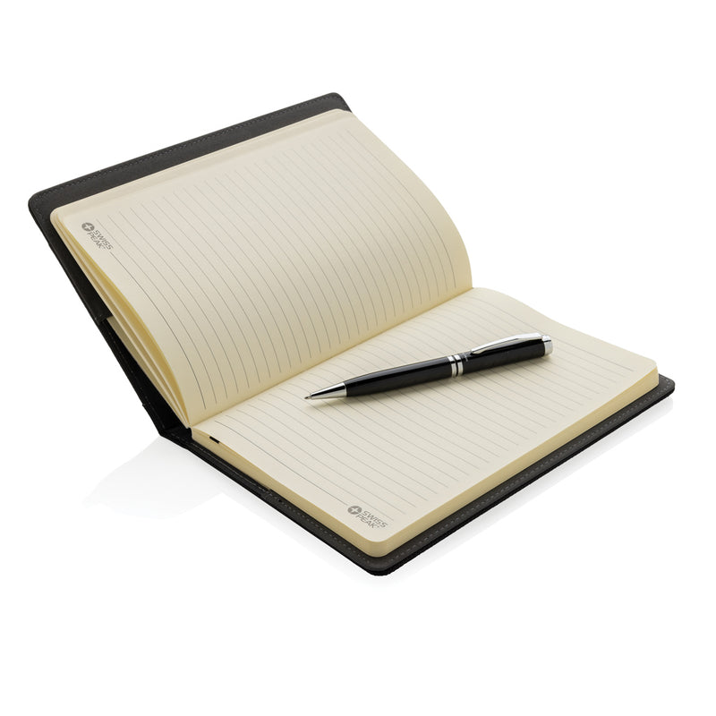 Load image into Gallery viewer, Refillable notebook and pen set - Custom Wood Designs
