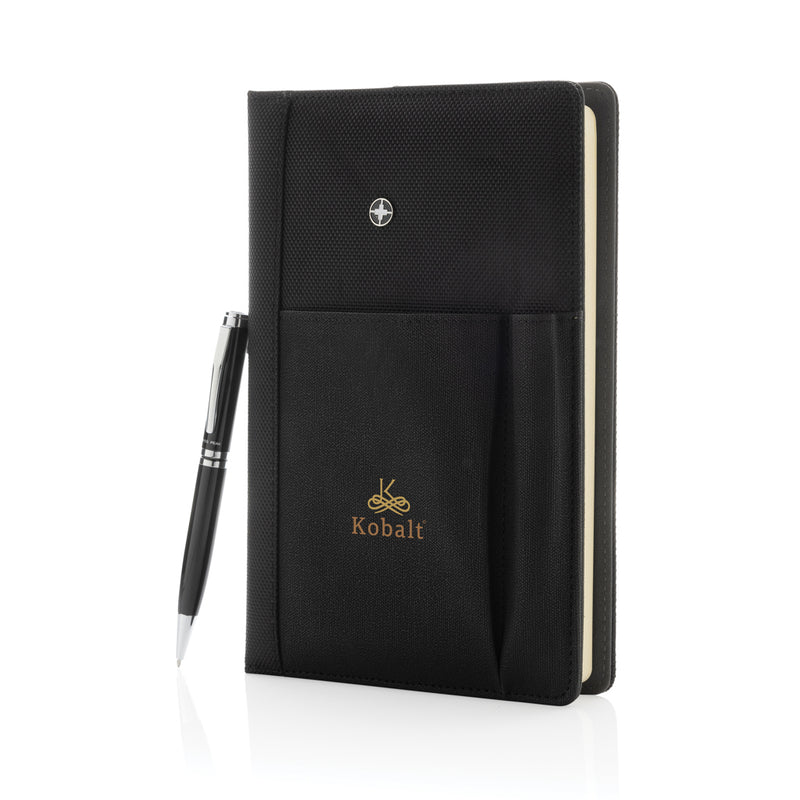 Load image into Gallery viewer, Refillable notebook and pen set - Custom Wood Designs
