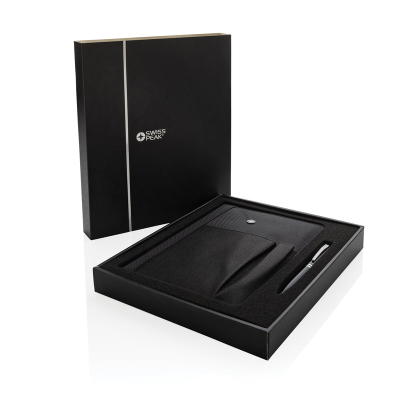 Load image into Gallery viewer, Refillable notebook and pen set - Custom Wood Designs
