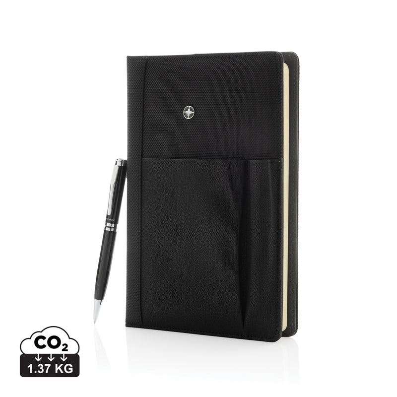 Load image into Gallery viewer, Refillable notebook and pen set - Custom Wood Designs
